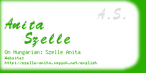 anita szelle business card